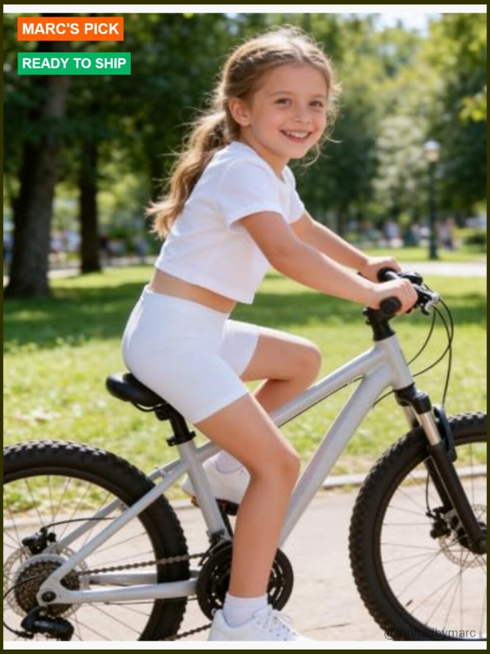 3 Pack Girls Bike Shorts Cartwheel Cotton Under Dress Biker Shorts for Dance - Picture 6 of 7